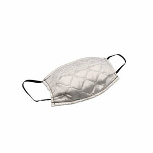 Diamond Quilt Satin + Lace Protective Mask