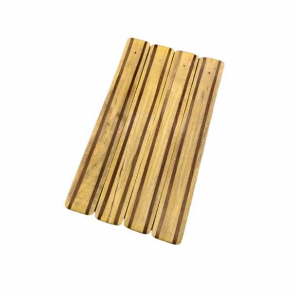 Striped Wood Incense Burner