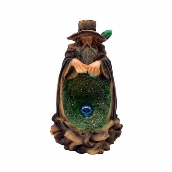 Wizard Green Crystal Geode Backflow Burner